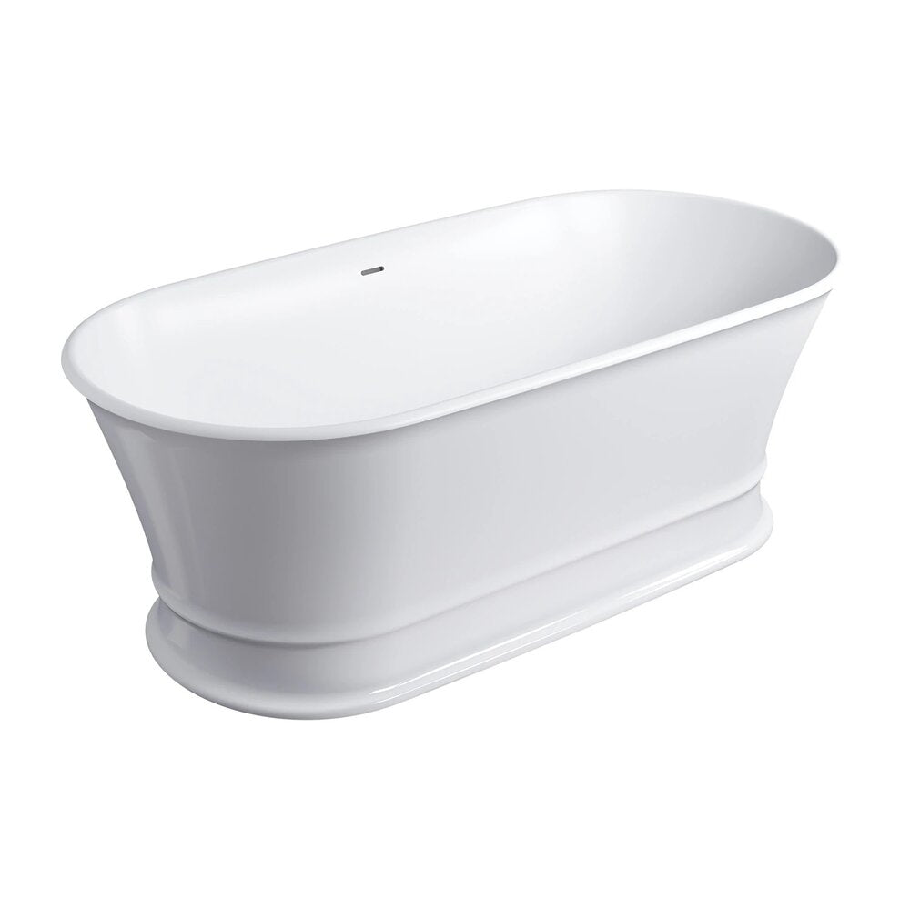 Свободностояща вана композит Omnires Classica M+ с бял лъскав завършек 170x84 cm