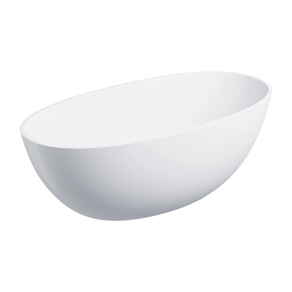 Свободностояща вана композит Omnires Shell M+ матово бяло 148x75 cm