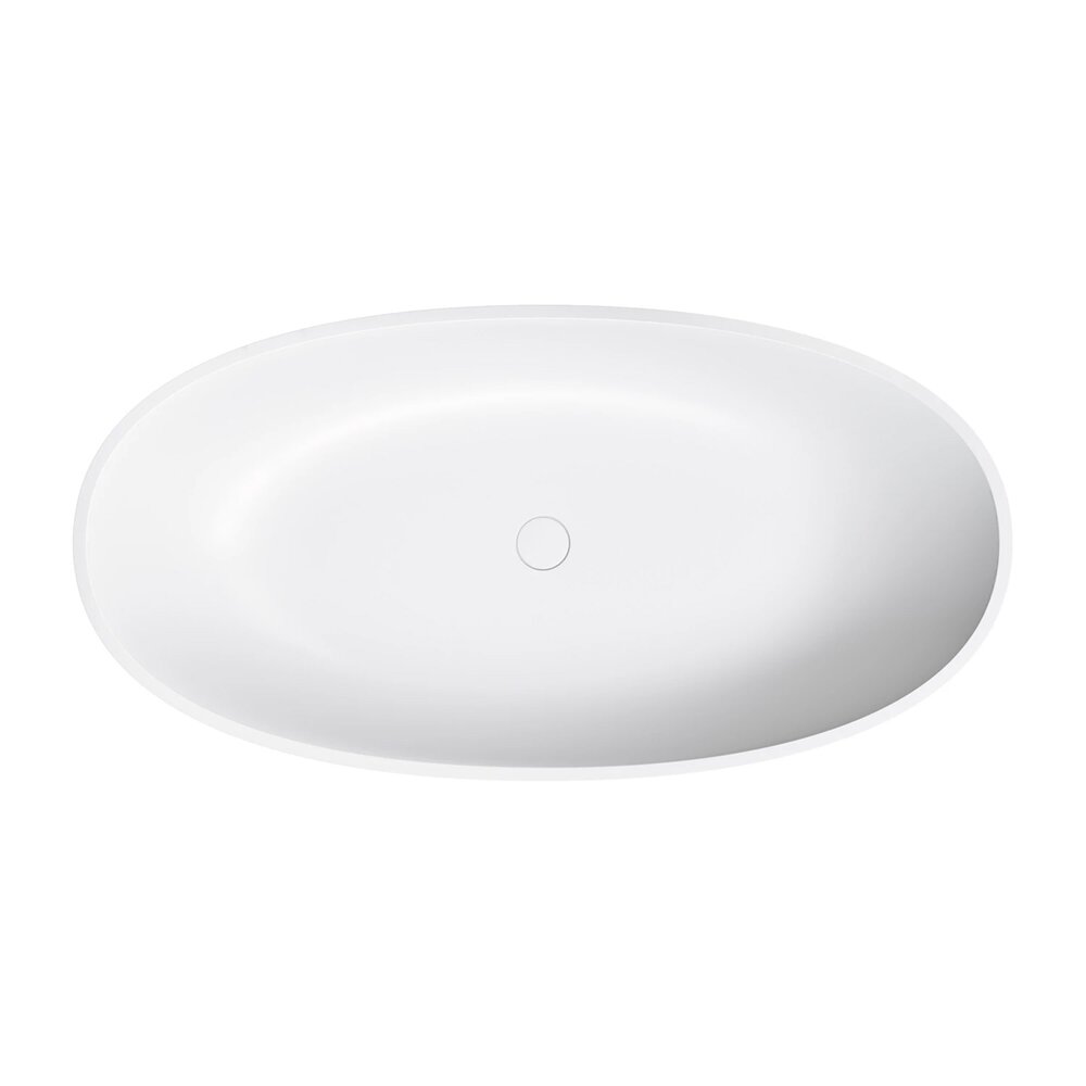 Свободностояща вана композит Omnires Shell M+ матово бяло 148x75 cm