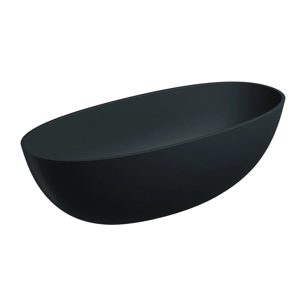 Свободностояща вана композит Omnires Shell M+ с матово черно покритие 175x78 cm