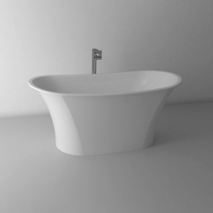 Marmite Light Composite Freestanding Bathtub 158x74 cm
