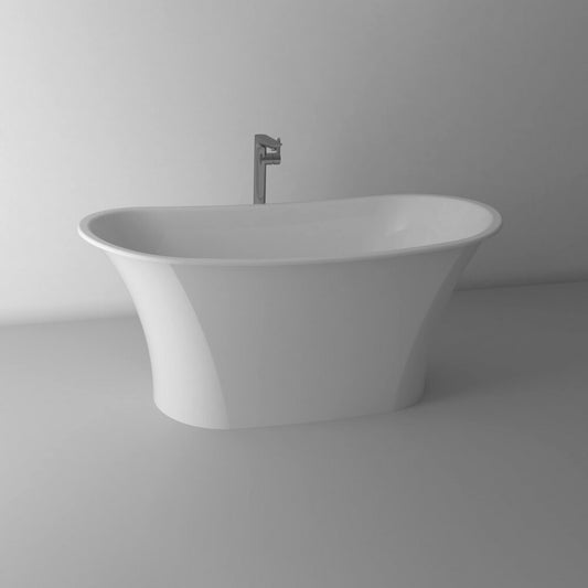 Marmite Light Composite Freestanding Bathtub 158x74 cm