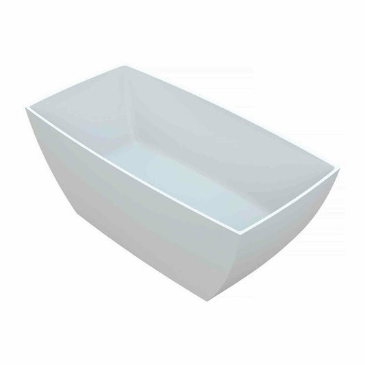 Vayer Gemini White Composite Freestanding Bathtub 147x74 cm
