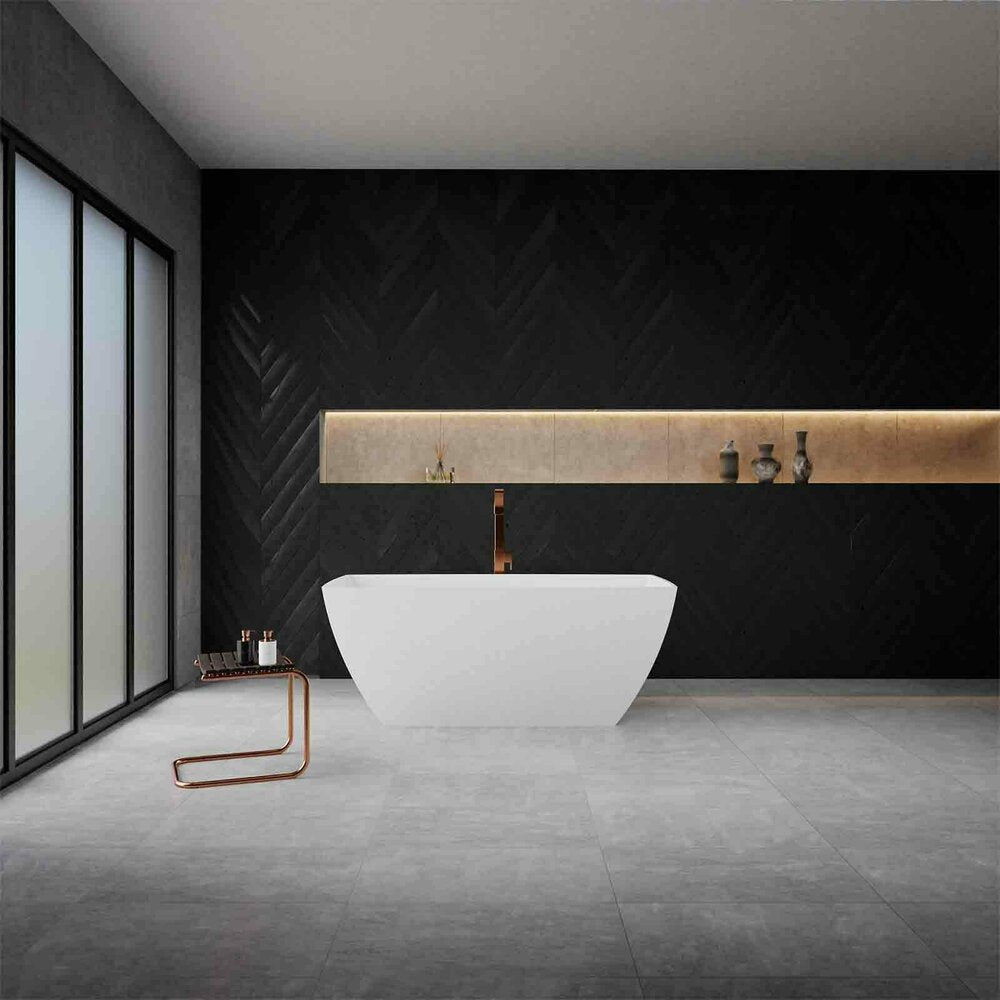 Vayer Gemini White Composite Freestanding Bathtub 147x74 cm