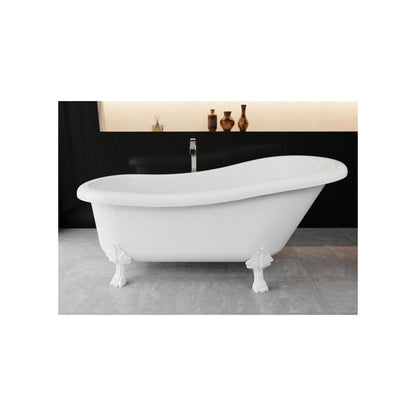 Vayer Retro Freestanding Bathtub 169x82 cm White Legs