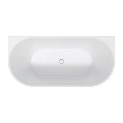 Свободностояща вана Duravit DuraSenja 150x75 cm бял финиш, стенен монтаж