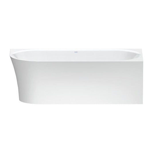 Свободностояща вана Duravit DuraSenja 150x75 cm бяла, дясна, прилепнала към стена, BTW