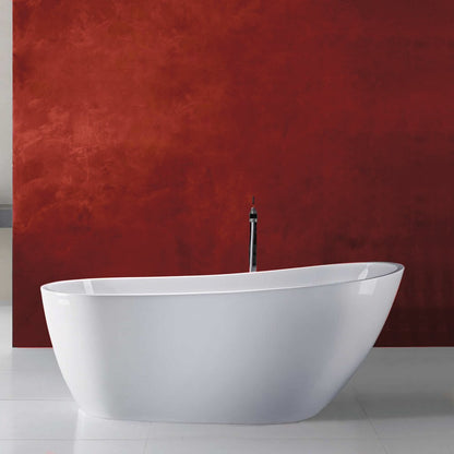 Florida Natalia New Freestanding Bathtub 152x76 cm Glossy White