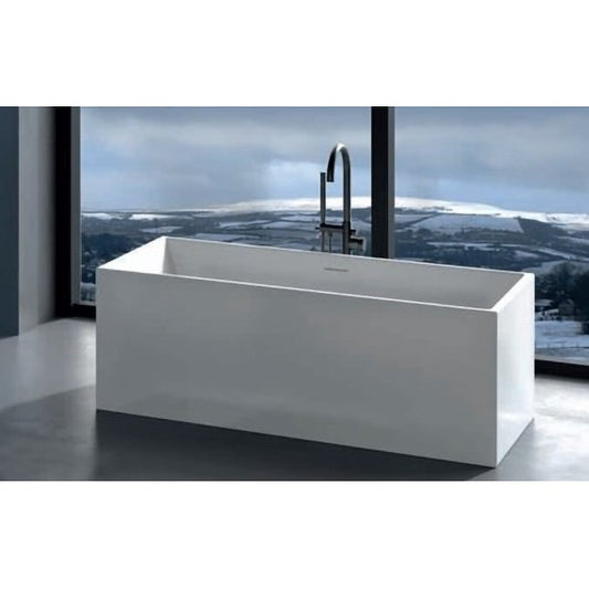 Hatria Roma Freestanding Bathtub 170 cm Rectangular with Drain Installation