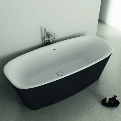 Свободностояща вана Ideal Standard Atelier Dea 170x75 см бяла - матово черна