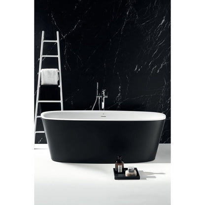 Свободностояща вана Ideal Standard Atelier Dea 170x75 см бяла - матово черна