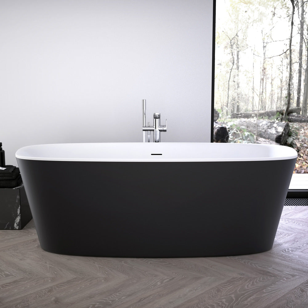 Свободностояща вана Ideal Standard Atelier Dea 170x75 см бяла - матово черна