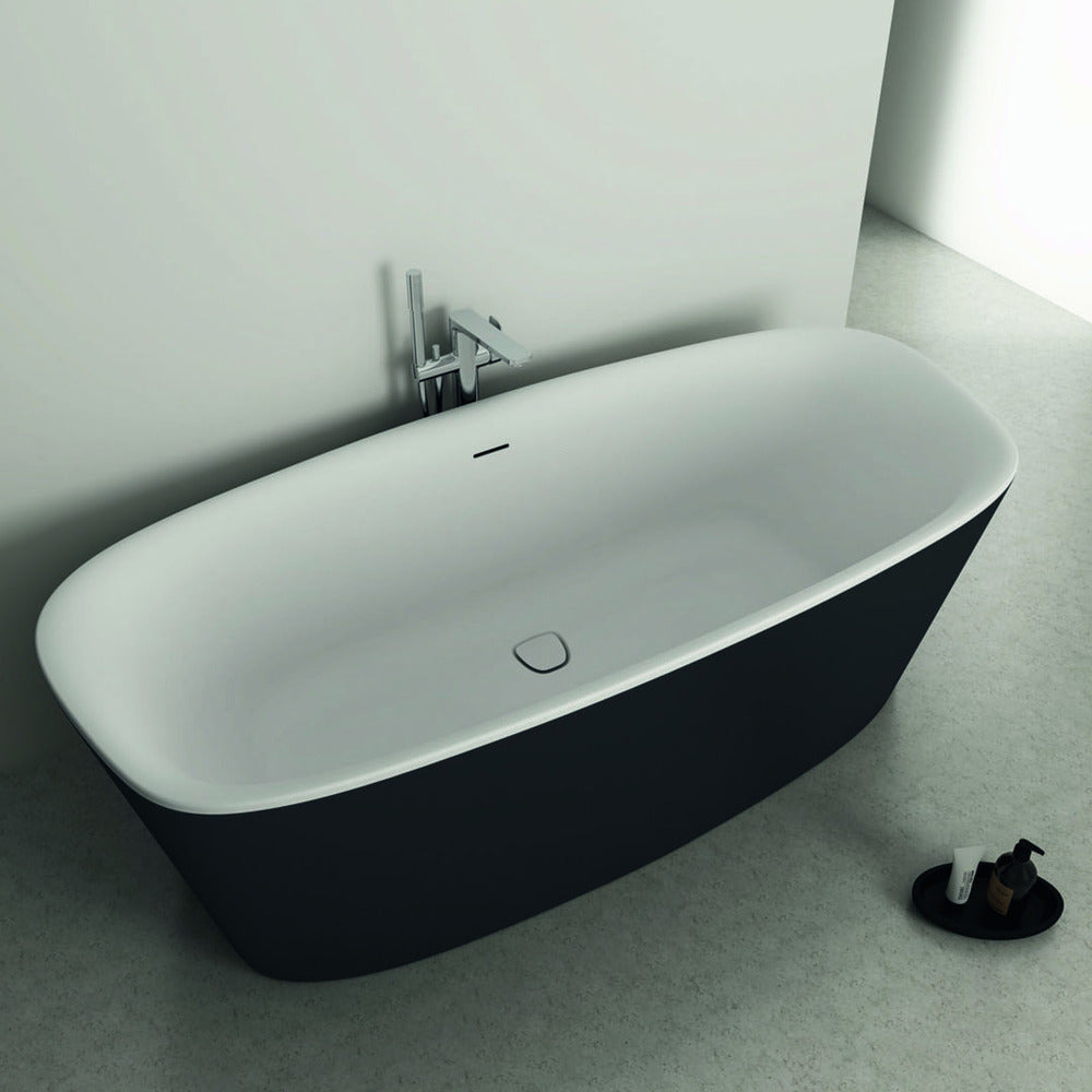 Freestanding Bathtub Ideal Standard Atelier Dea 180x80 cm Matte White - Black