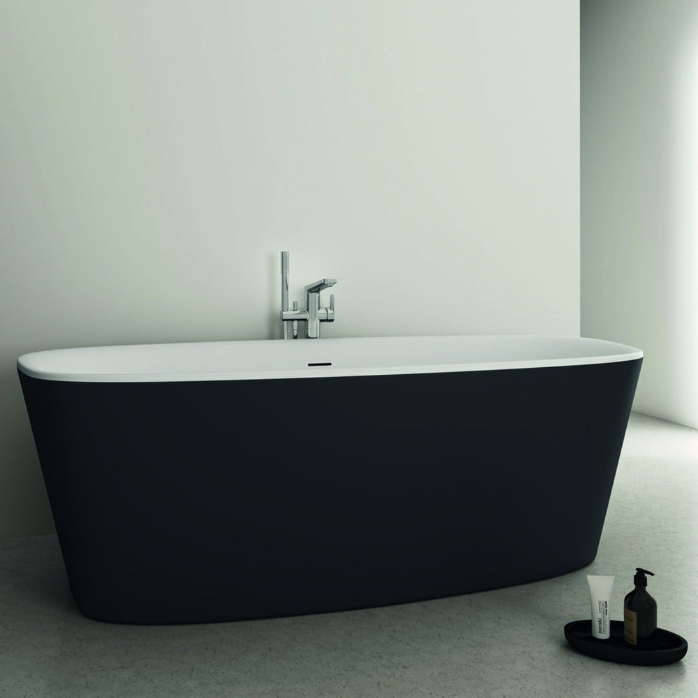 Freestanding Bathtub Ideal Standard Atelier Dea 180x80 cm Matte White - Black