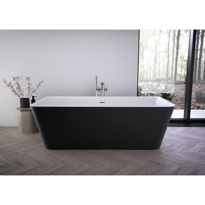 Сензорна вана Ideal Standard Atelier Tonic II бяла - черен мат 180x80 см