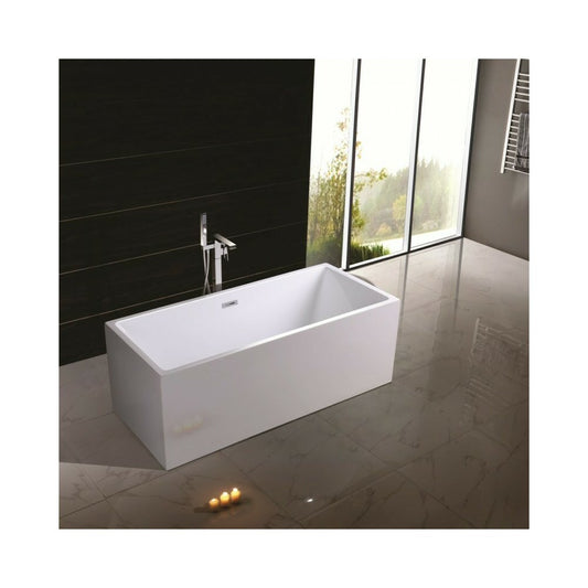 Inter Ceramic Freestanding Bathtub Acrylic White 159x69 cm