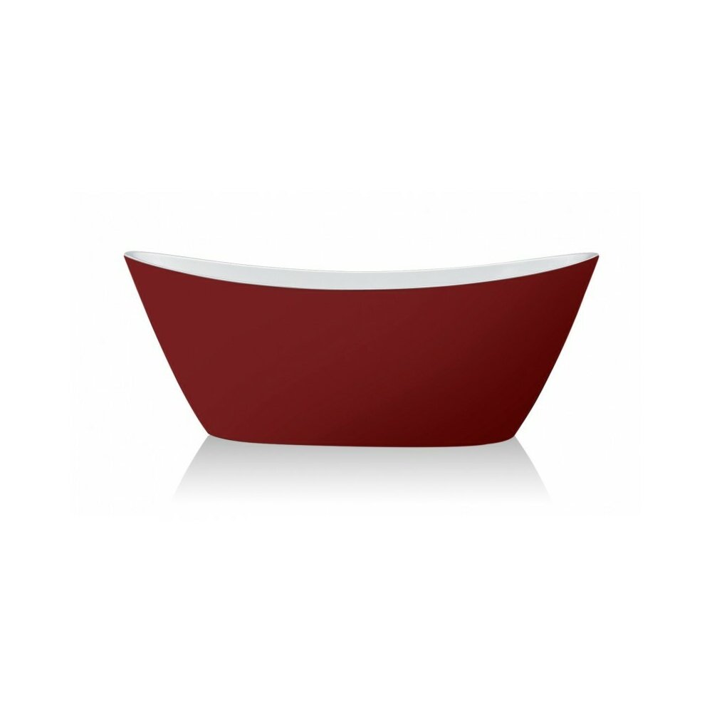Стойностната вана Inter Ceramic червено-бяла 170x80 см