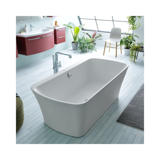 Kolpasan Mary Glossy White Freestanding Bathtub 180x90 cm