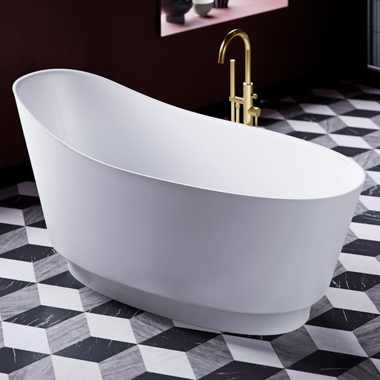 Omnires Neo M+ Freestanding Bathtub Matte White 158x72 cm Height 75 cm