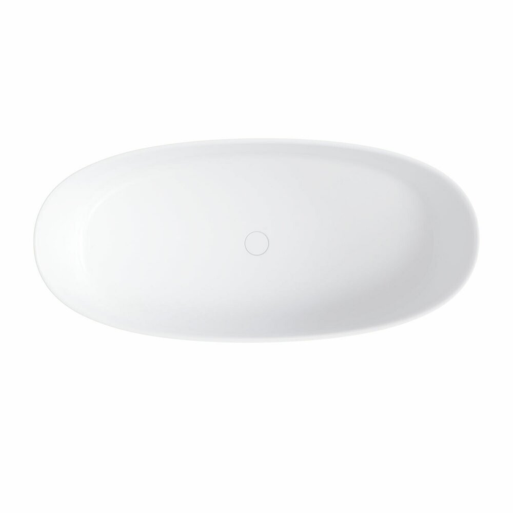 Freestanding Bathtub Omnires Neo M+ Matte White 158x72 cm