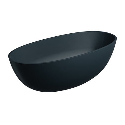 Omnires Shell M+ Freestanding Bathtub in Matte Black 160x75 cm
