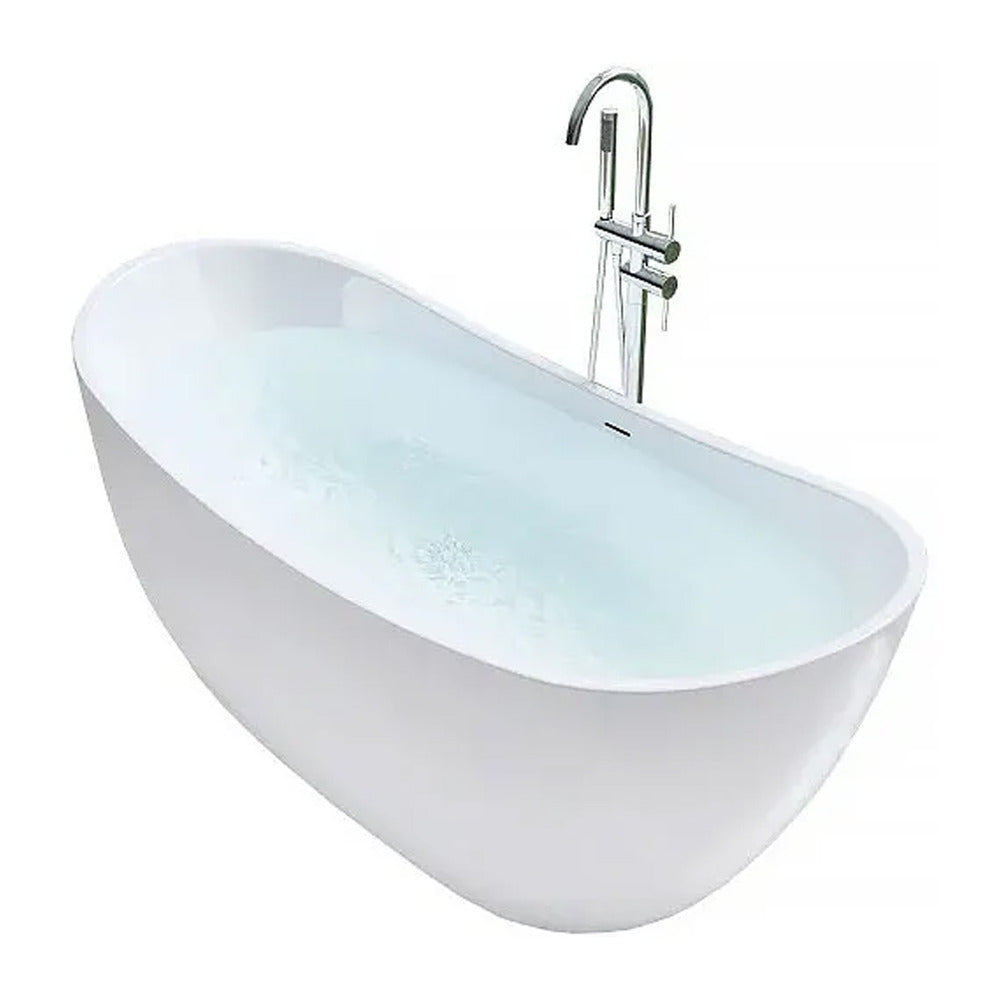 Rea Ferrano Freestanding Bathtub 170x80 cm Glossy White