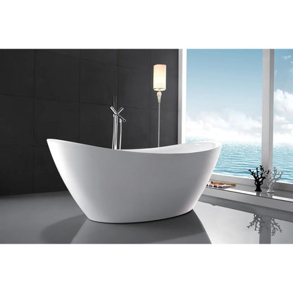Rea Ferrano Freestanding Bathtub 170x80 cm Glossy White