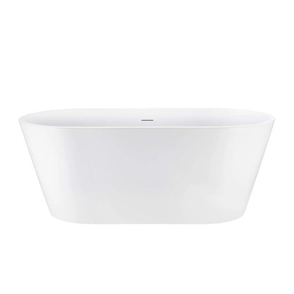 Rea Milano Freestanding Bathtub 170x75 cm Glossy White