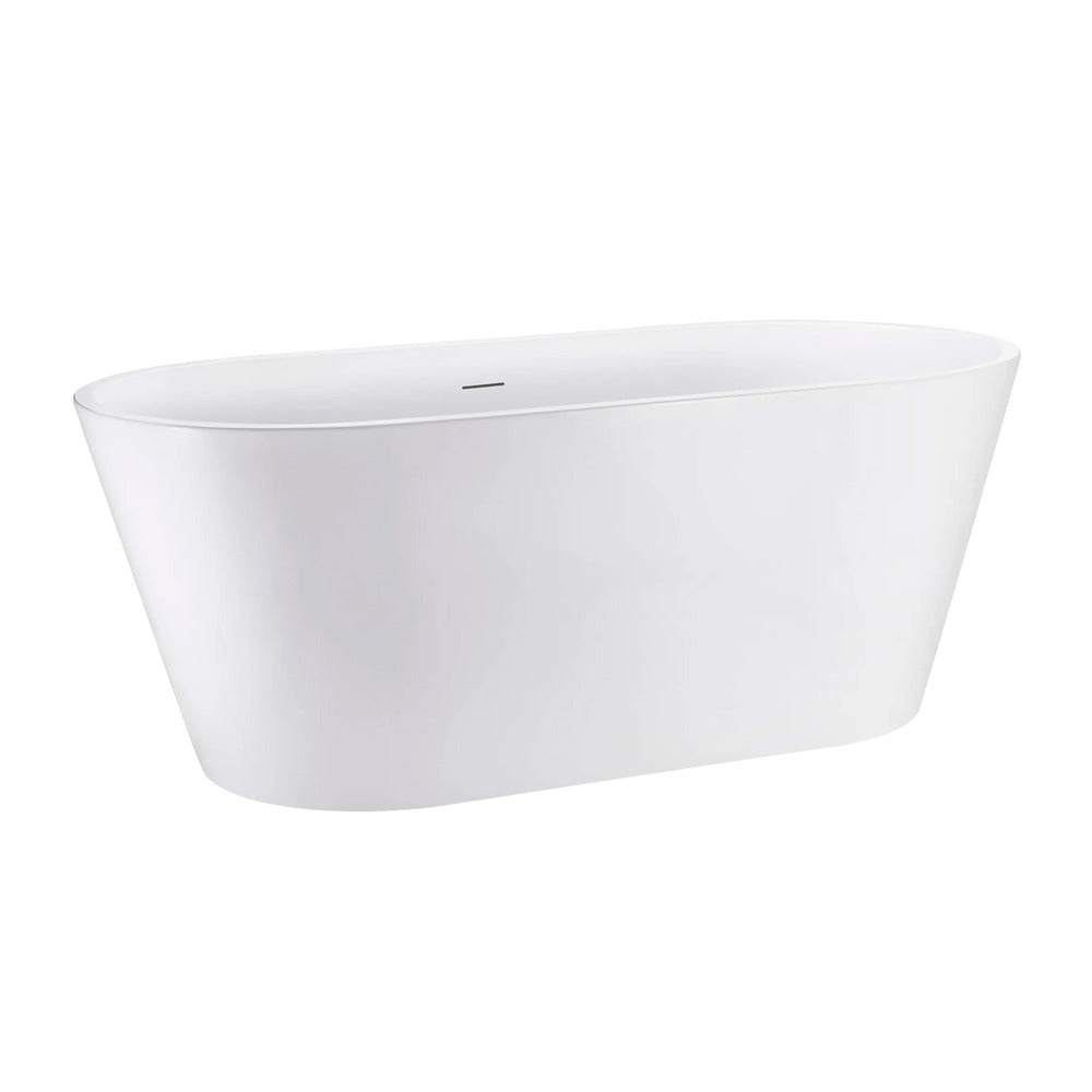 Rea Milano Freestanding Bathtub 170x75 cm Glossy White