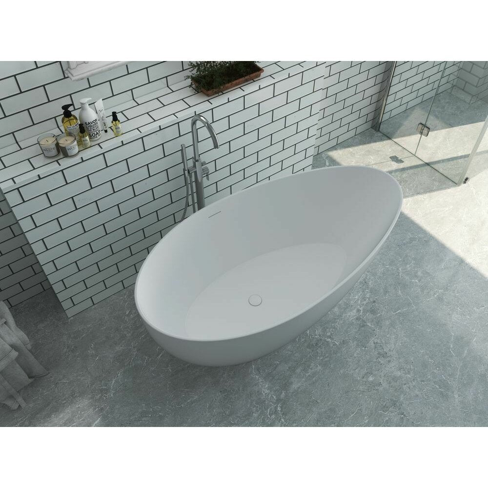 Вана freestanding Rune Agg бяла 160x82 см