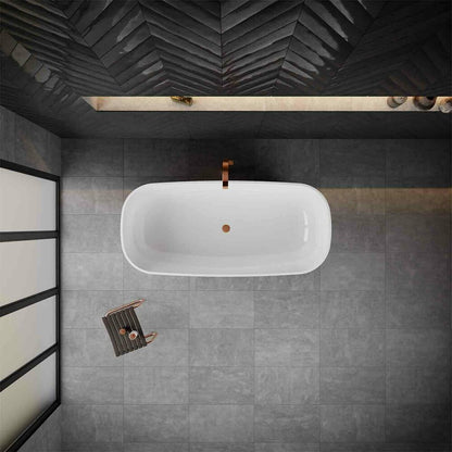 Vayer Serpens 2 Freestanding Bathtub White 165x75 cm