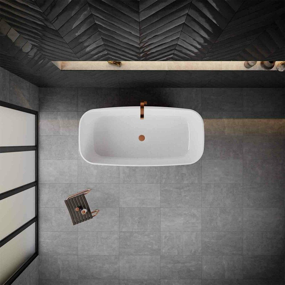 Vayer Volans Freestanding Bathtub White 151x72 cm Without Overflow