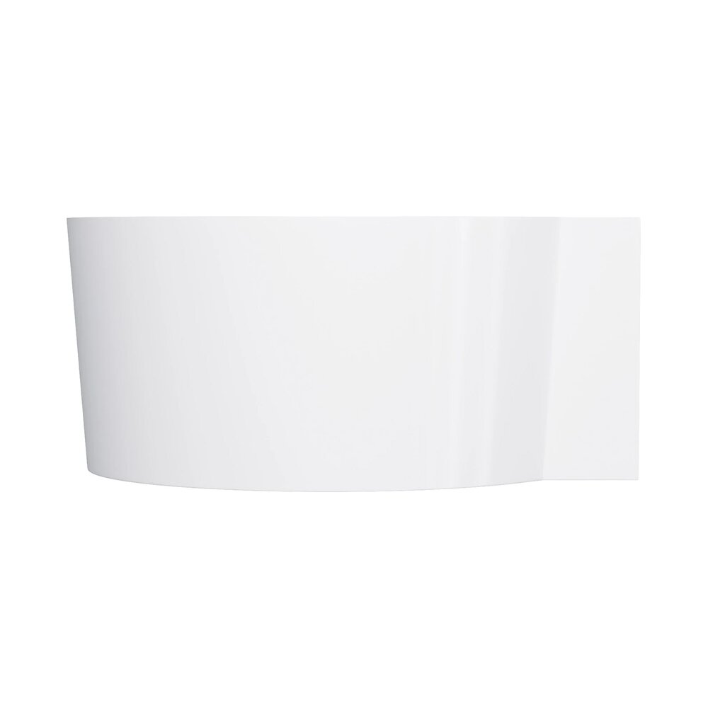 Асиметрична ъглова вана Omnires Ovo M+ композит бял гланц 120x120 cm