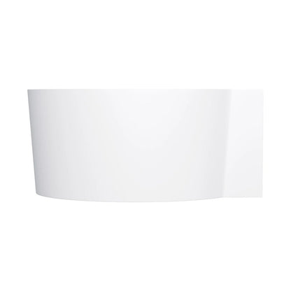 Асиметрична ъглова вана Omnires Ovo M+ композит бял мат 120x120 cm