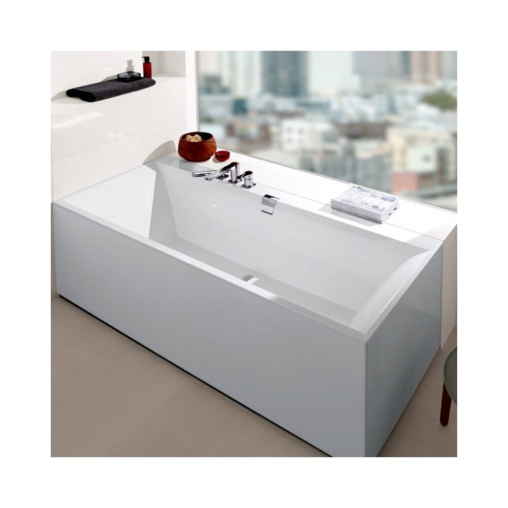 Правоъгълна композитна вана Villeroy&Boch Squaro Edge12 190x90 см Quaryl