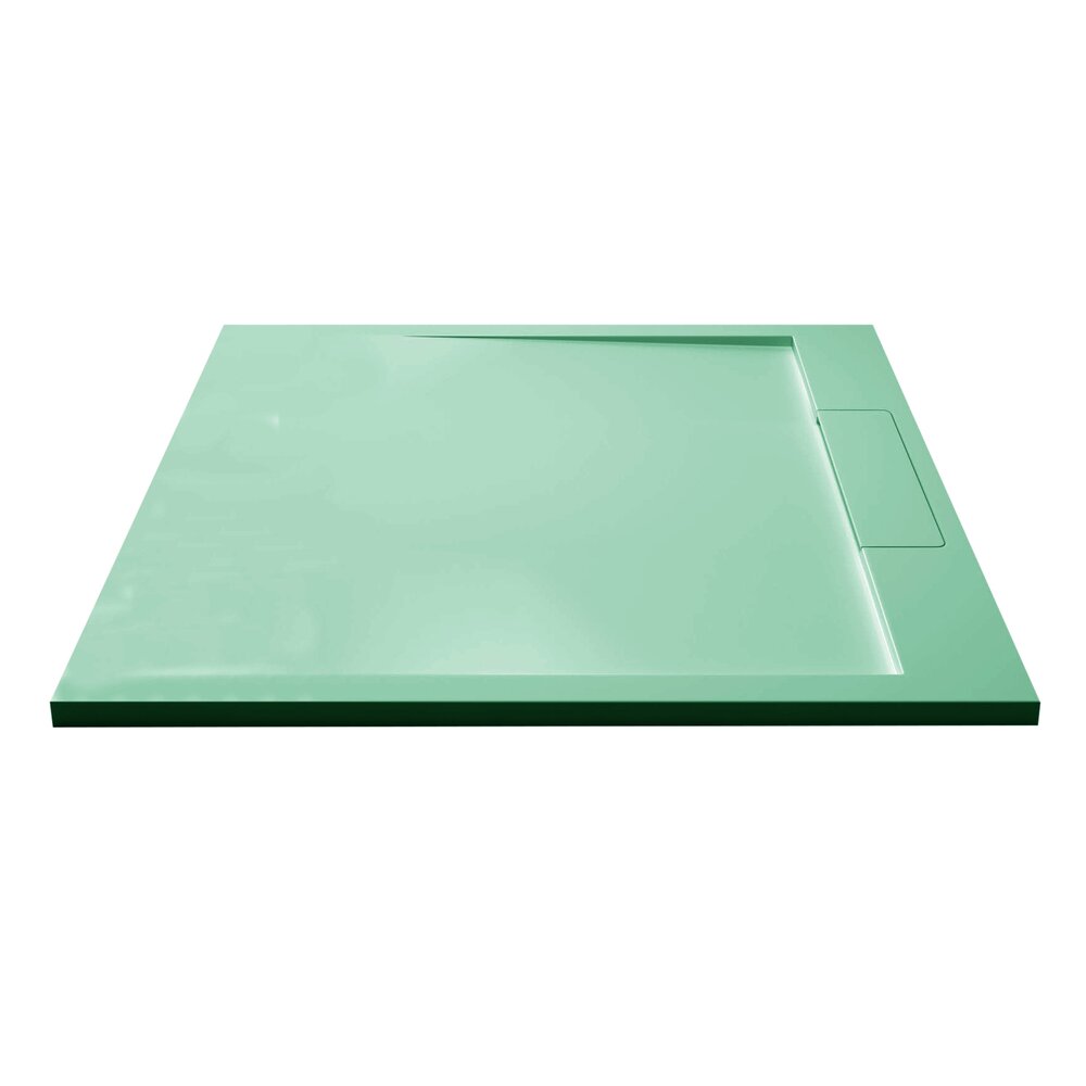 Композиционен душ под с квадратна форма Inter Ceramic 90x90 см мента