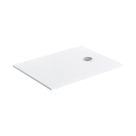 Правоъгълна композитна душ кабина Omnires AquaPure M+ матово бяла 80x100 cm