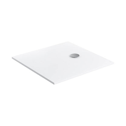 Квадратна душ кабина от композит Omnires AquaPure M+ бяла мат 80x80 cm