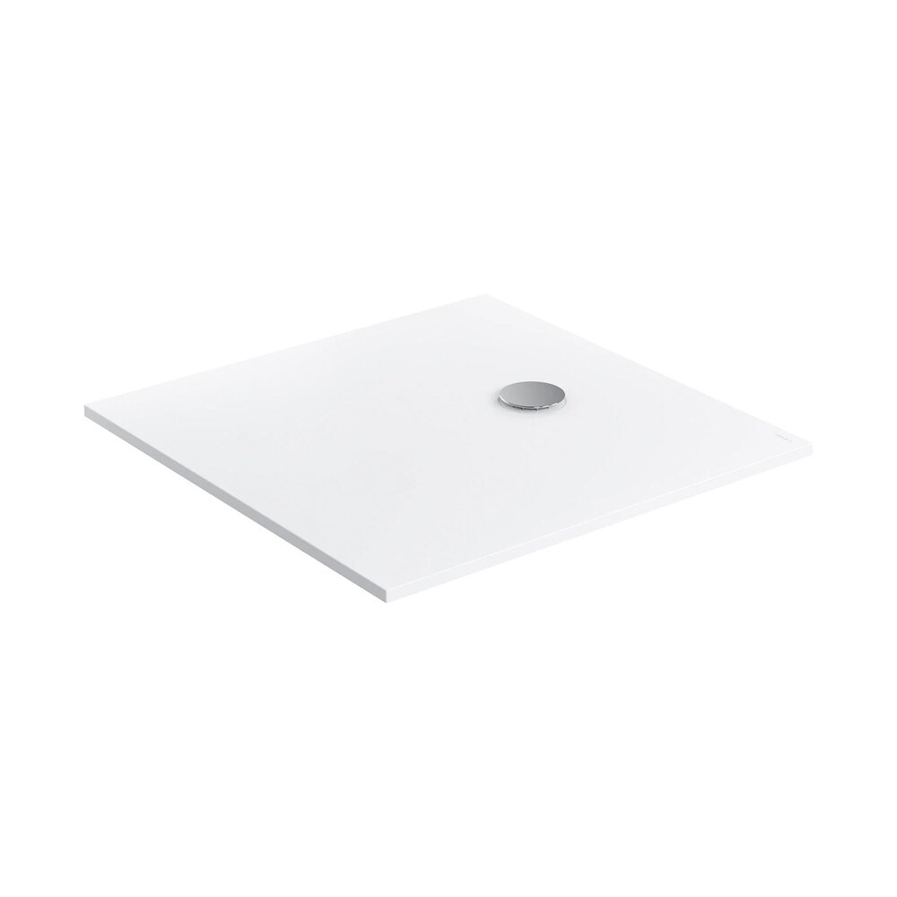Квадратна душ кабина от композит Omnires AquaPure M+ мат бяла 90x90 cm