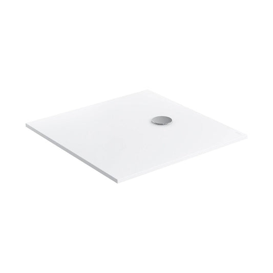 Квадратна душ кабина от композит Omnires AquaPure M+ мат бяла 90x90 cm