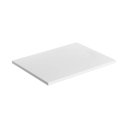 Правоъгълна душ кабина Omnires AquaRock M+ мат бяла 80x120 cm