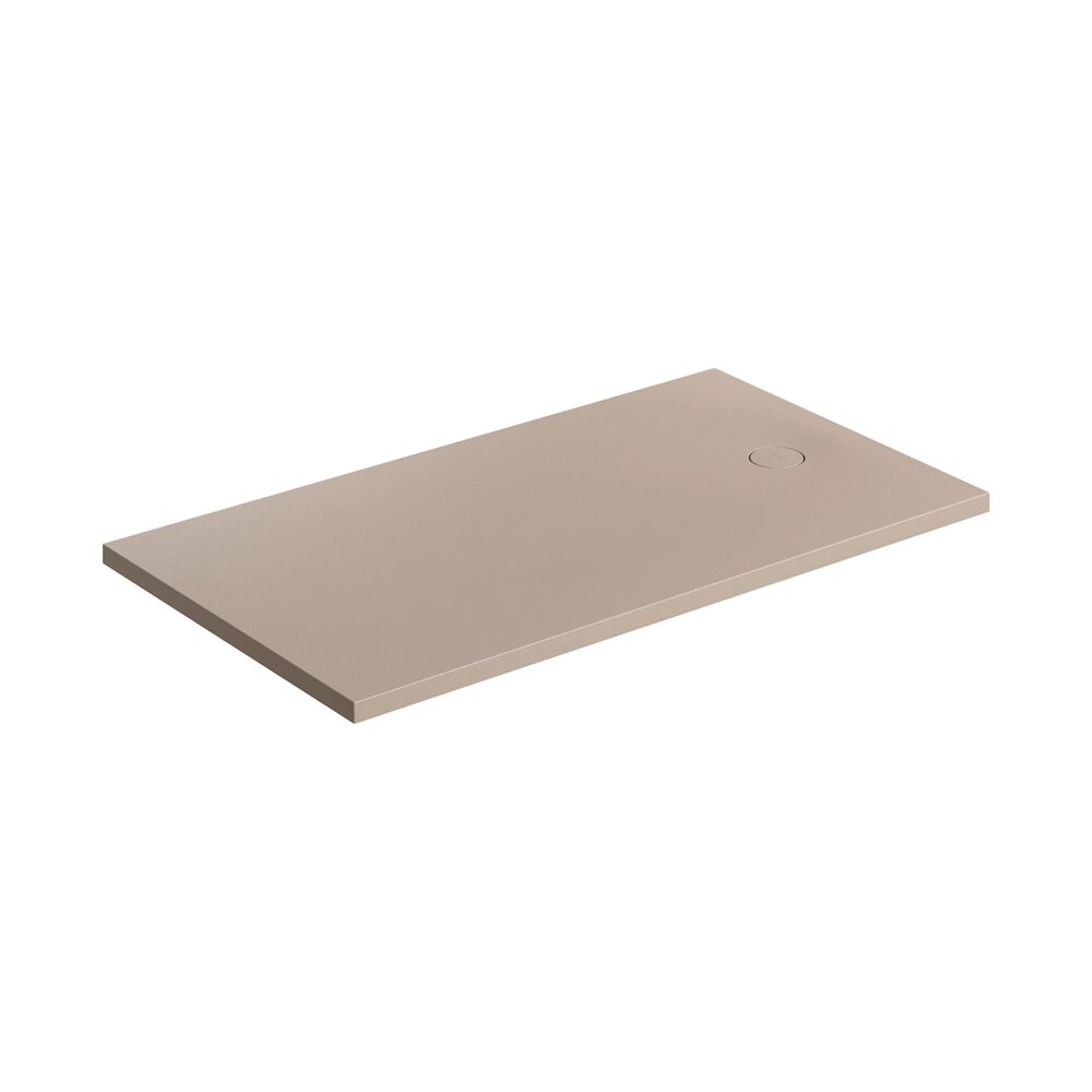 Правоъгълна душ кабина Omnires AquaRock M+ бежова мат 80x140 см