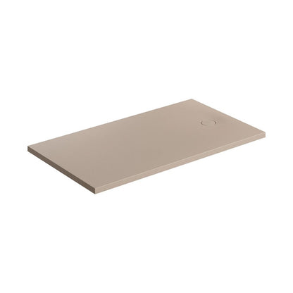 Правоъгълна душ кабина Omnires AquaRock M+ бежова мат 80x140 см