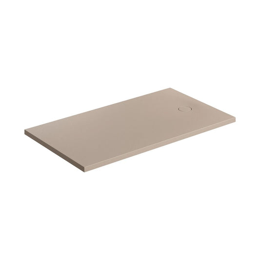 Правоъгълна душ кабина Omnires AquaRock M+ бежова мат 80x140 см