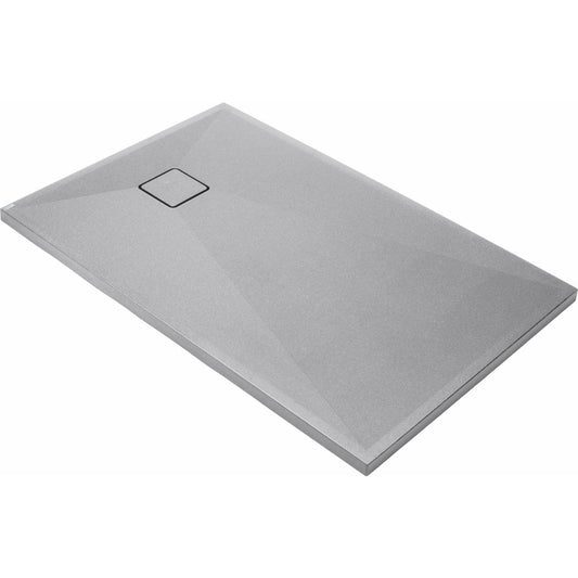 Deante Correo Shower Tray Metallic Grey 80x140 cm