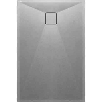 Deante Correo Shower Tray Metallic Grey 80x140 cm