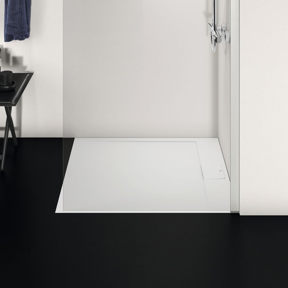 Правоъгълна душ кабина Ideal Standard i.life Ultra Flat S бяла 100x90 см
