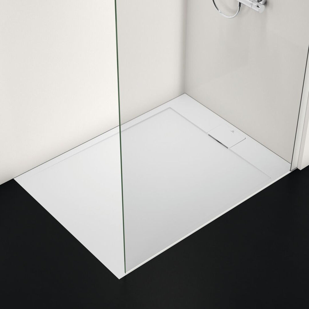 Правоъгълна душ кабина Ideal Standard i.life Ultra Flat S бяла 120x90 см