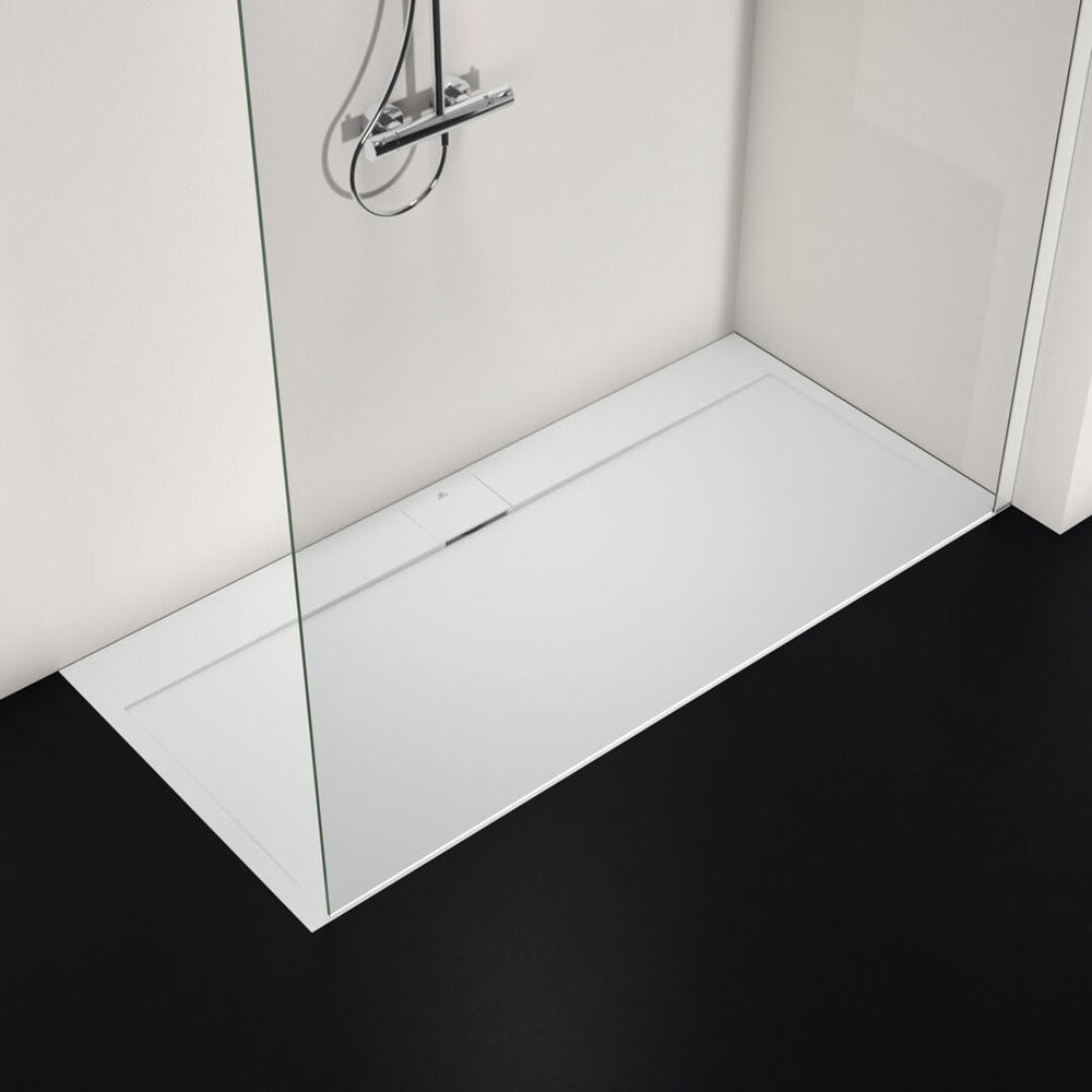 Правоъгълна душ кабина Ideal Standard i.life Ultra Flat S бяла 170x80 см