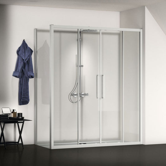 Правоъгълна душ кабина Ideal Standard i.life Ultra Flat S бял 170x90 см